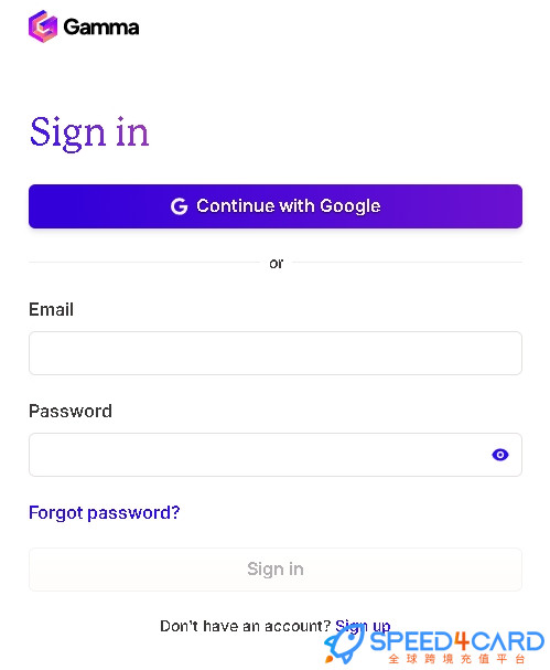 Gamma代购代付订阅AI [人工代购]怎么登录？- Speed4Card专业充值平台