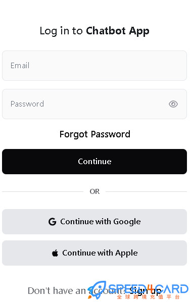 Chatbot App代购代付订阅AI [人工代购]怎么登录？- Speed4Card专业充值平台