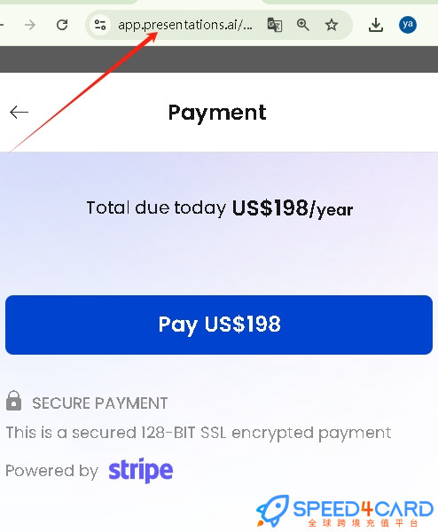 Presentations.ai/代购代付订阅AI [人工代购]怎么支付？- Speed4Card专业充值平台