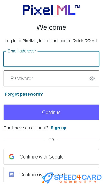 Quickqr.art代购代付订阅AI [人工代购]怎么登录？ - Speed4Card专业充值平台