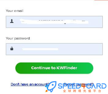 Kwfinder代购代付会员套餐 【人工代购】怎么登录？- Speed4Card专业充值平台