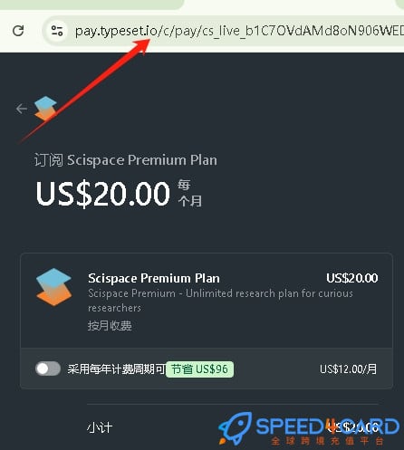 SciSpace代购代付订阅AI [人工代购]怎么支付？- Speed4Card专业充值平台
