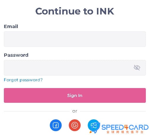 Inkforall代购代付订阅AI [人工代购]怎么登录？- Speed4Card专业充值平台