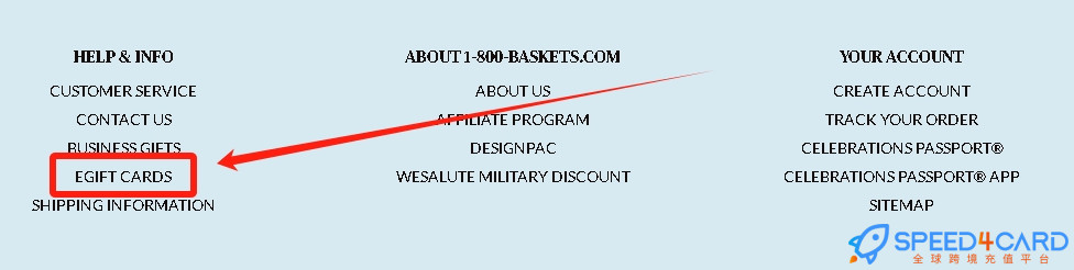 1-800-Baskets礼品卡美国 | 1-800-Baskets Gift Card充值卡密  [自动发货]- Speed4Card专业充值平台