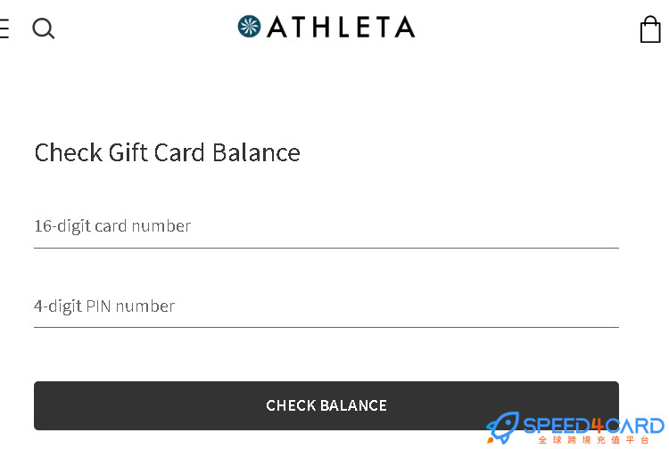 Athleta礼品卡美国 | Athleta Gift Card充值卡密  [自动发货]- Speed4Card专业充值平台